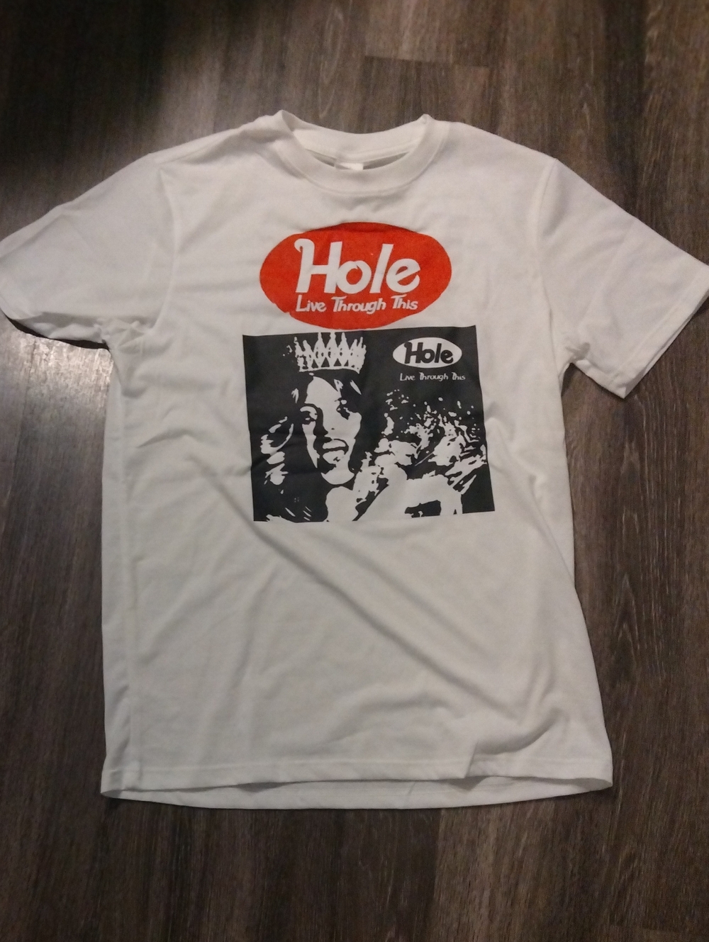 HOLE- Hole Band Tee Shirt Size M